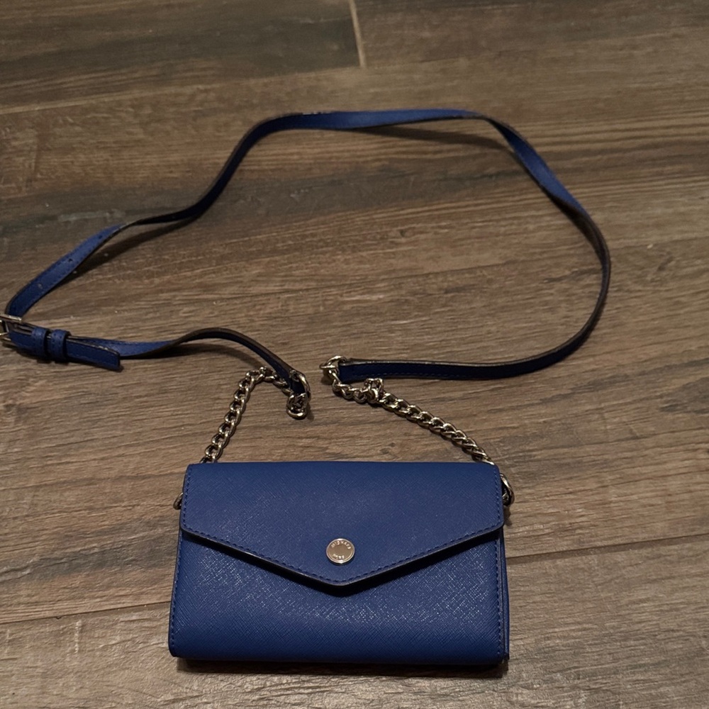 Blue Michael Kors Chain Strap Women's Bag